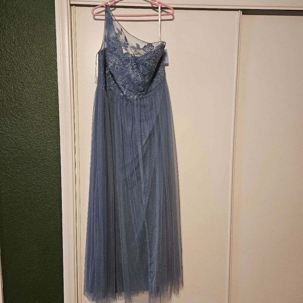 David's Bridal one shoulder Bride maids dress
